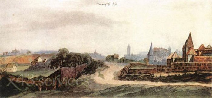Albrecht Duerer - Nuremberg gesehen vom Sueden - Nuremberg seen from the South